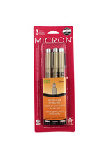 Sakura Sakura Pigma Micron 005, Extra Fine Set of 3, Black