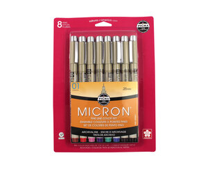  Set Of 10 Black Micro-Pen Fineliner Ink Pens, Anti-Bleed &  Waterproof Archival ink,Brush & Calligraphy Tip Nibs