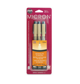 Sakura Sakura Pigma Micron 08, Bold Set of 3, Black