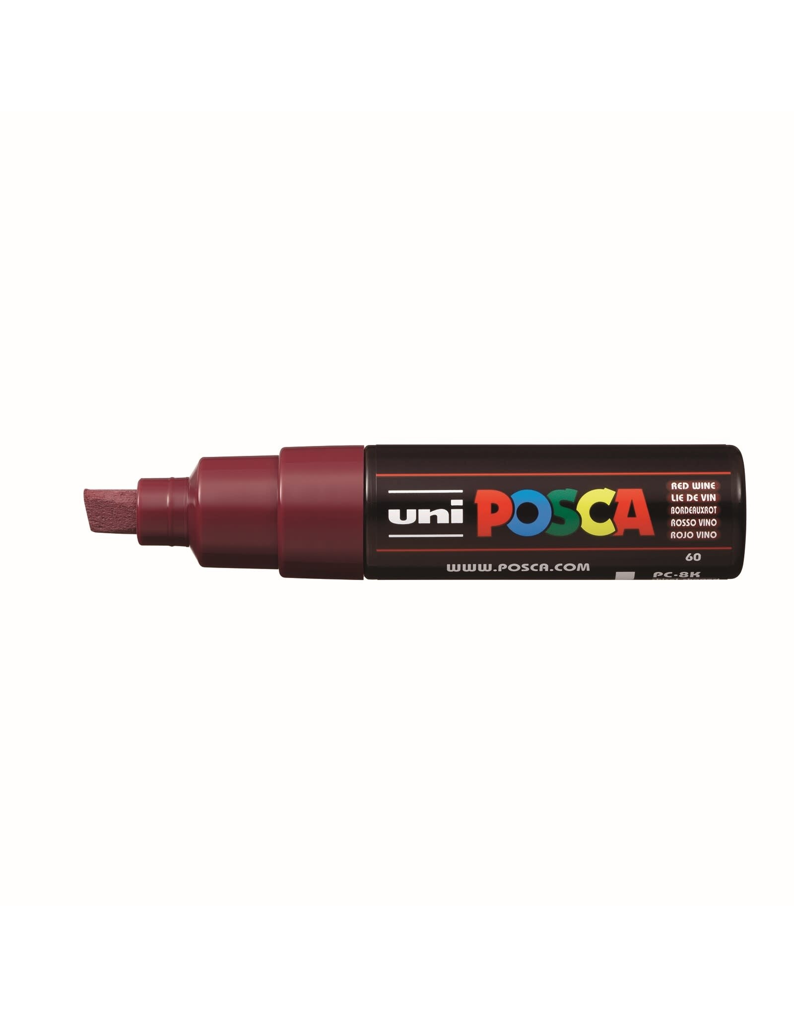 POSCA Uni POSCA Paint Marker, Broad Chisel, Red Wine