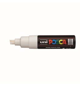 POSCA Uni POSCA Paint Marker, Broad Chisel, White