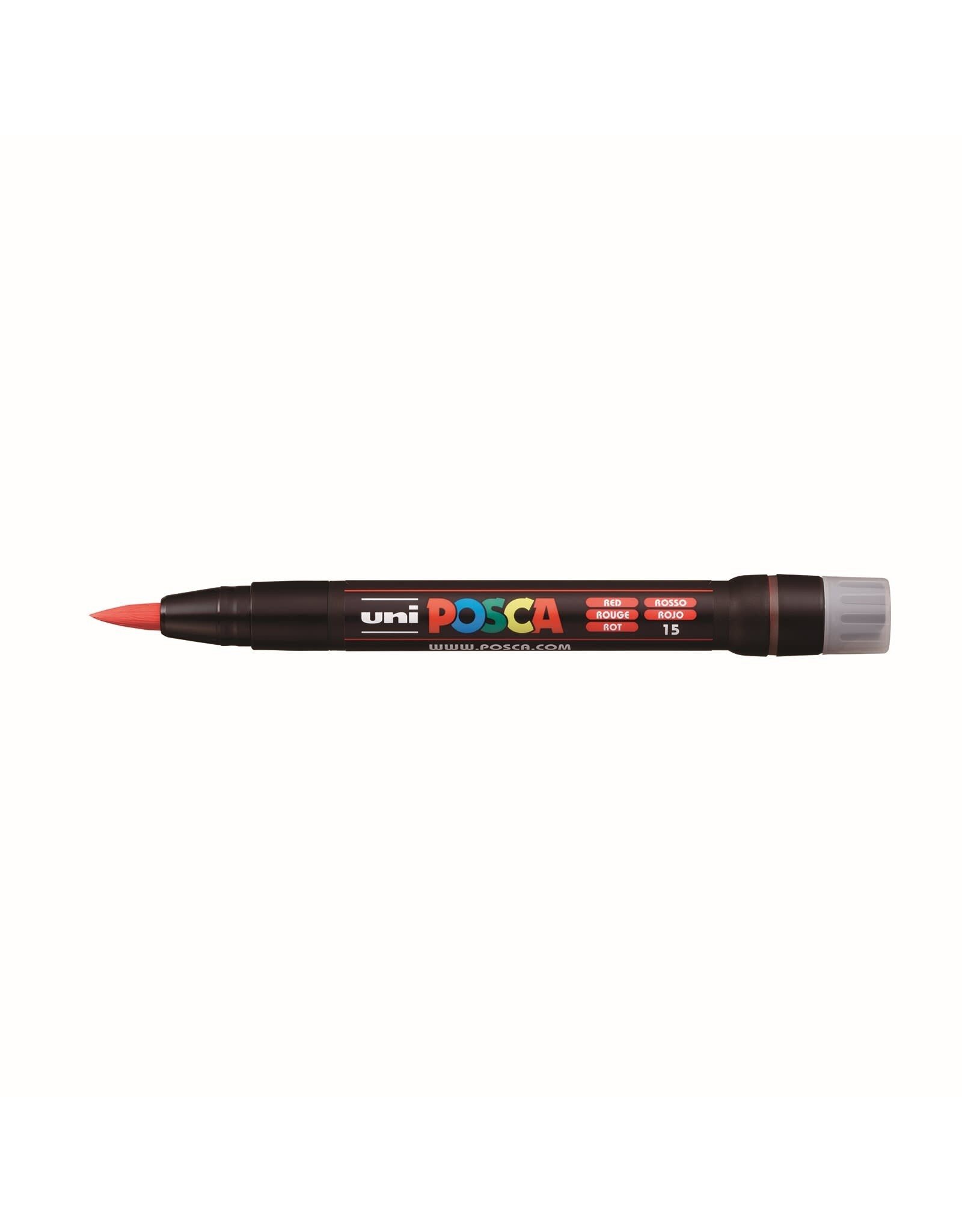 POSCA Uni POSCA Paint Marker, Brush, Red