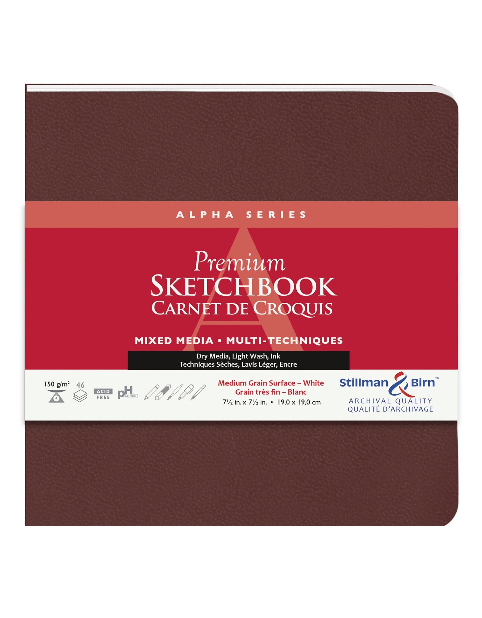STILLMAN & BIRN Stillman & Birn Alpha Sketchbook, Softcover, Square, 7½” x 7½”