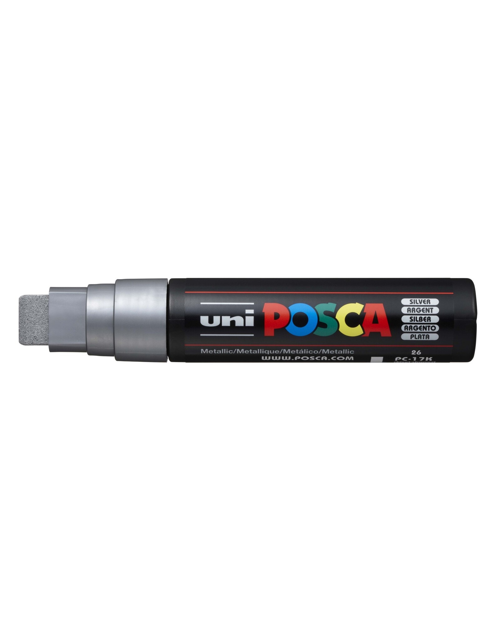 POSCA Uni POSCA Paint Marker, Extra-Broad, Silver