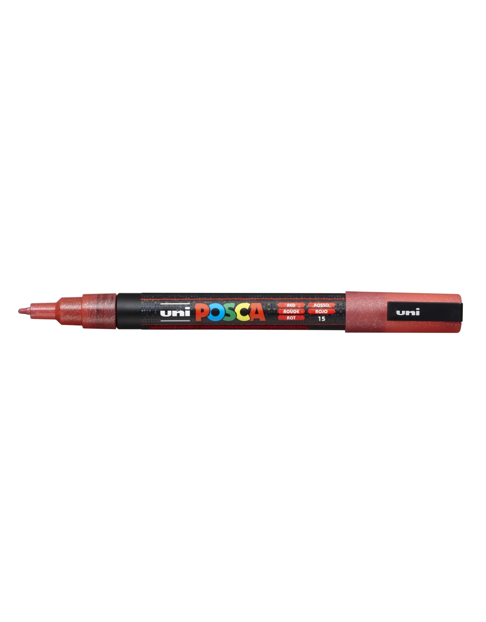 POSCA Uni POSCA Paint Marker, Fine, Glitter Red