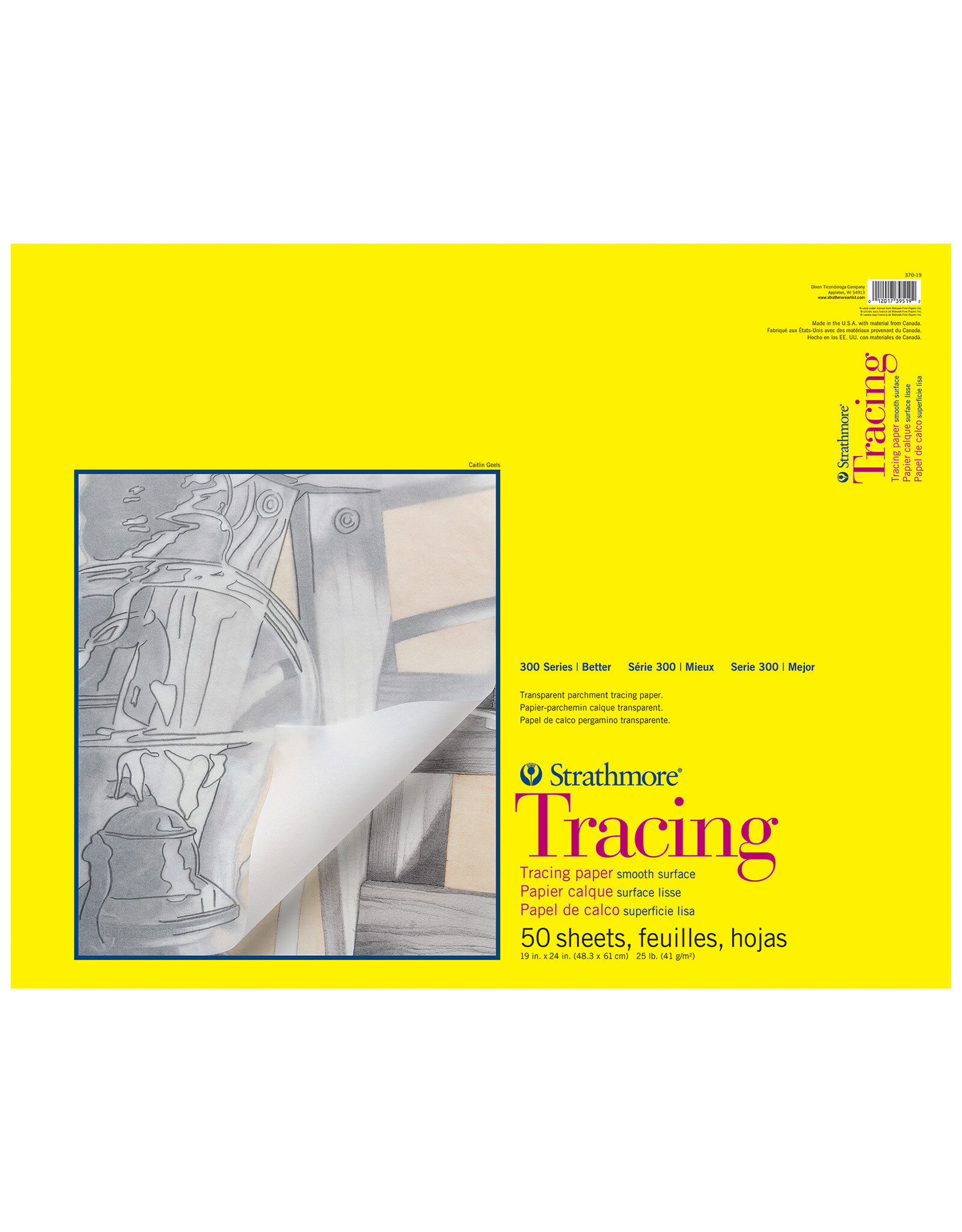 Strathmore Strathmore 300 Series Tracing Paper, 50 Sheets, 19" x 24"