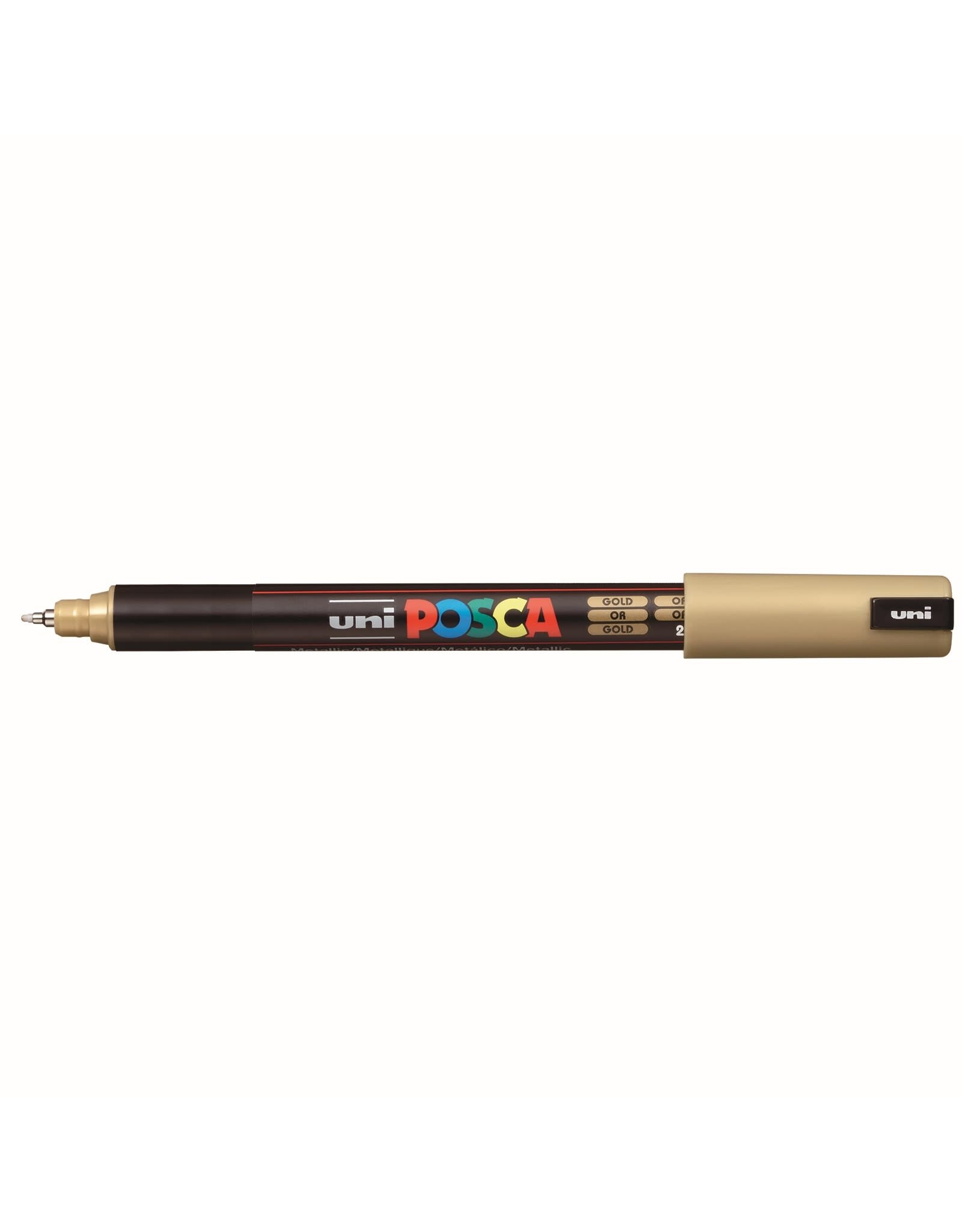 POSCA Uni POSCA Paint Marker, Extra Fine Metal Tip, Gold