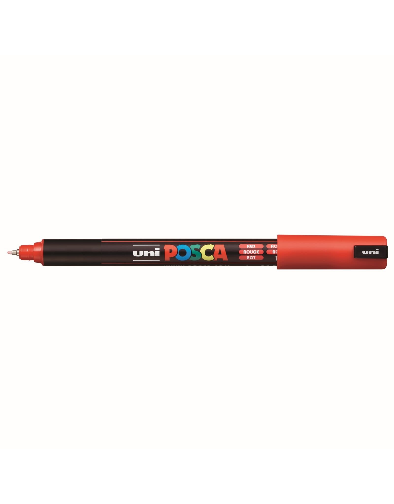POSCA Uni POSCA Paint Marker, Extra Fine Metal Tip, Red