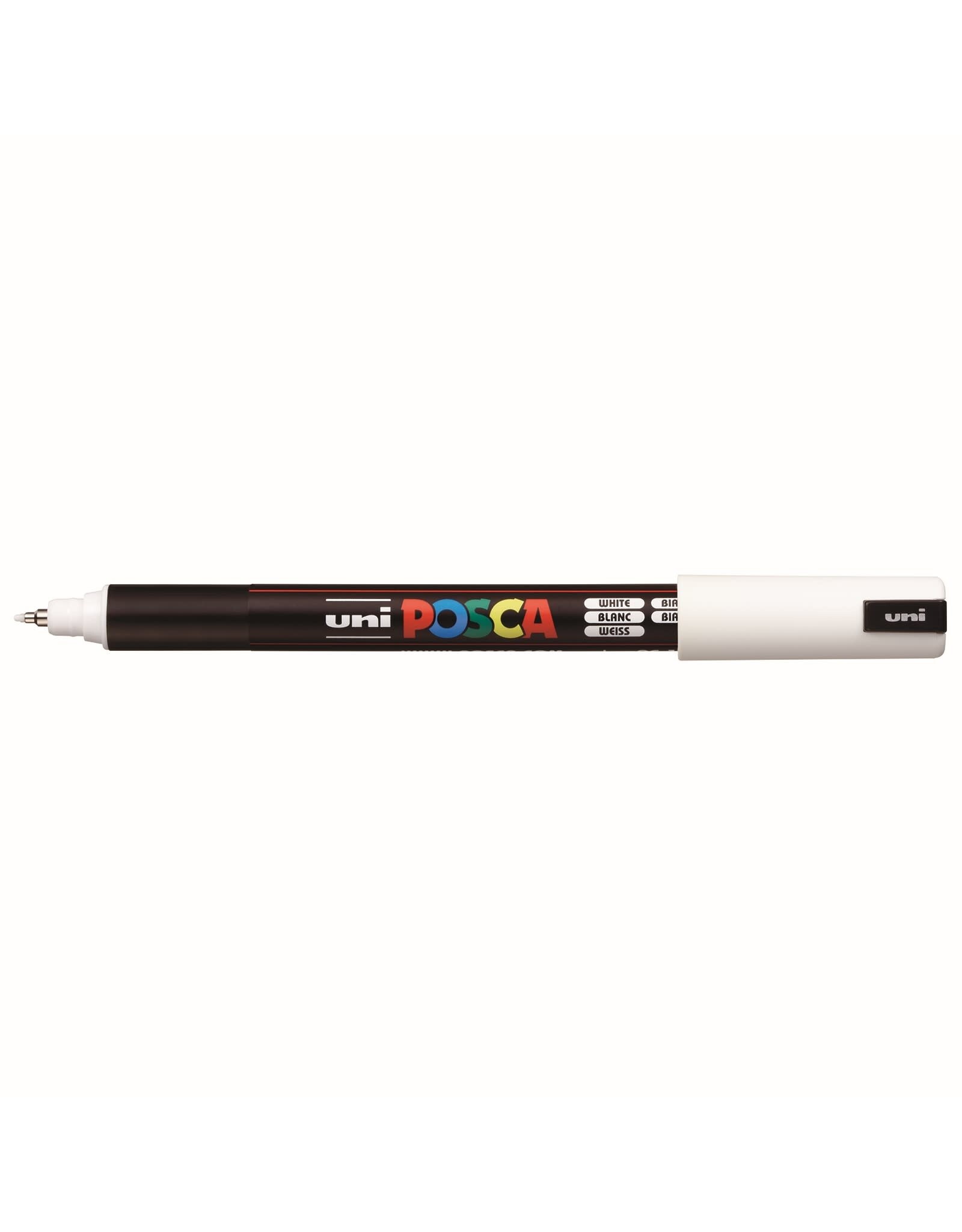 POSCA Uni POSCA Paint Marker, Extra Fine Metal Tip, White