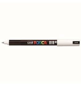 POSCA Uni POSCA Paint Marker, Extra Fine Metal Tip, White