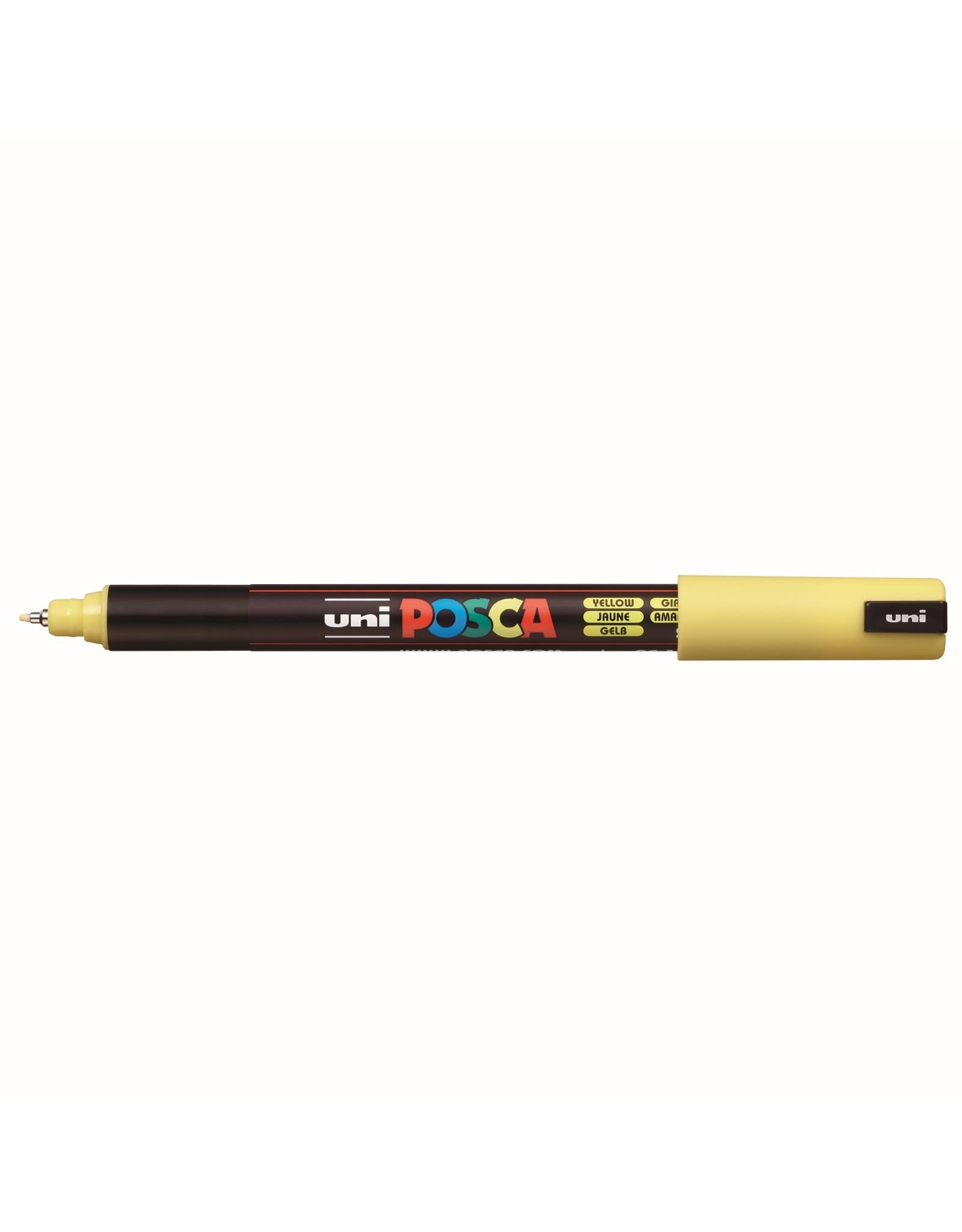 POSCA Uni POSCA Paint Marker, Extra Fine Metal Tip, Yellow