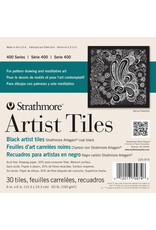 Strathmore Strathmore 400 Artagain Artist Tiles, Black 6" x 6", 30 Tiles