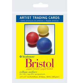 Strathmore Strathmore Artist Trading Cards, Bristol Vellum 2½” x 3½”