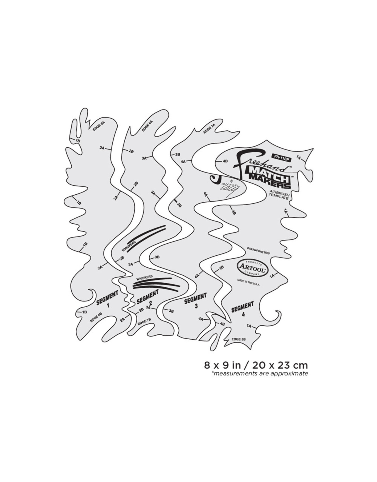 Artool #11 Matchmakers Freehand Airbrush Template by Michael Cacy