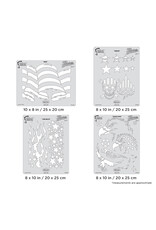 CLEARANCE Artool Airbrush Template, Patriotica Freehand Template Set by Craig Fraser