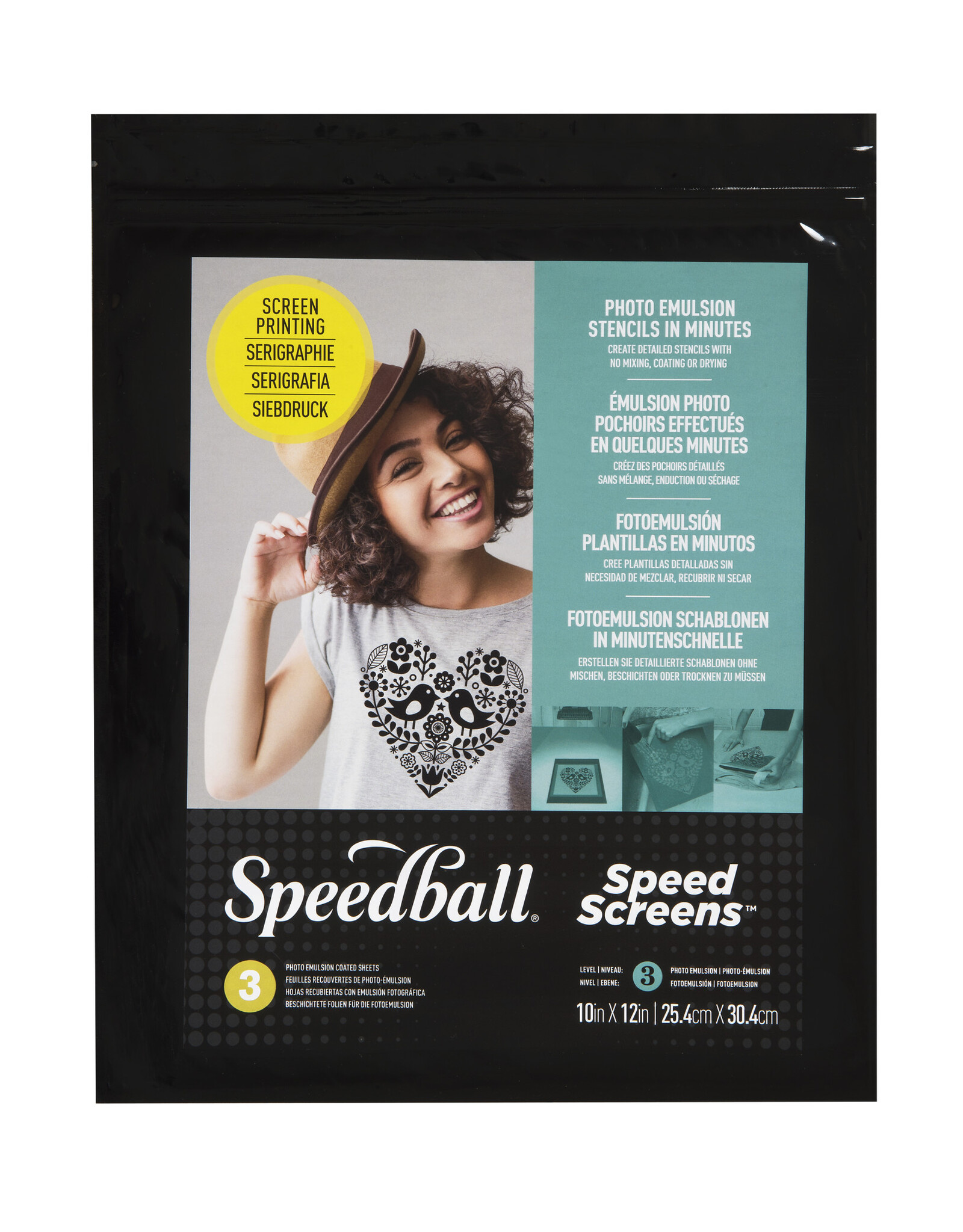 SPEEDBALL ART PRODUCTS Speedball Screen Printing, Speed Screens, Set of 3, 10" x 12"