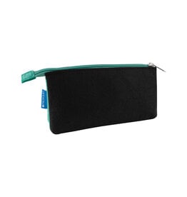 ITOYA Itoya ProFolio Midtown Pouch, Black and Wintergreen, 4” x 7”