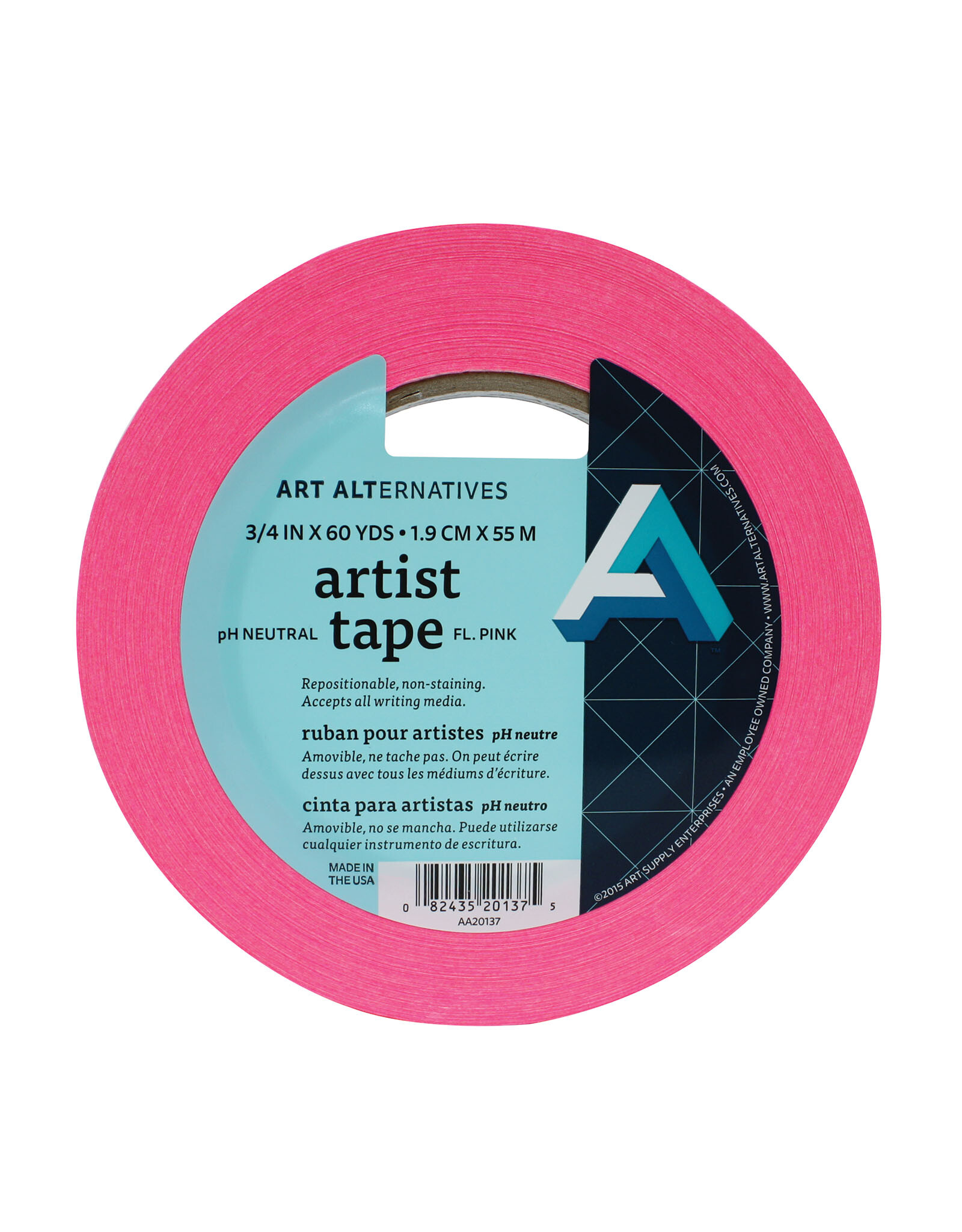 Art Alternatives Art Alternatives Artist Tape Fluorescent Pink ¾'' x 60yds