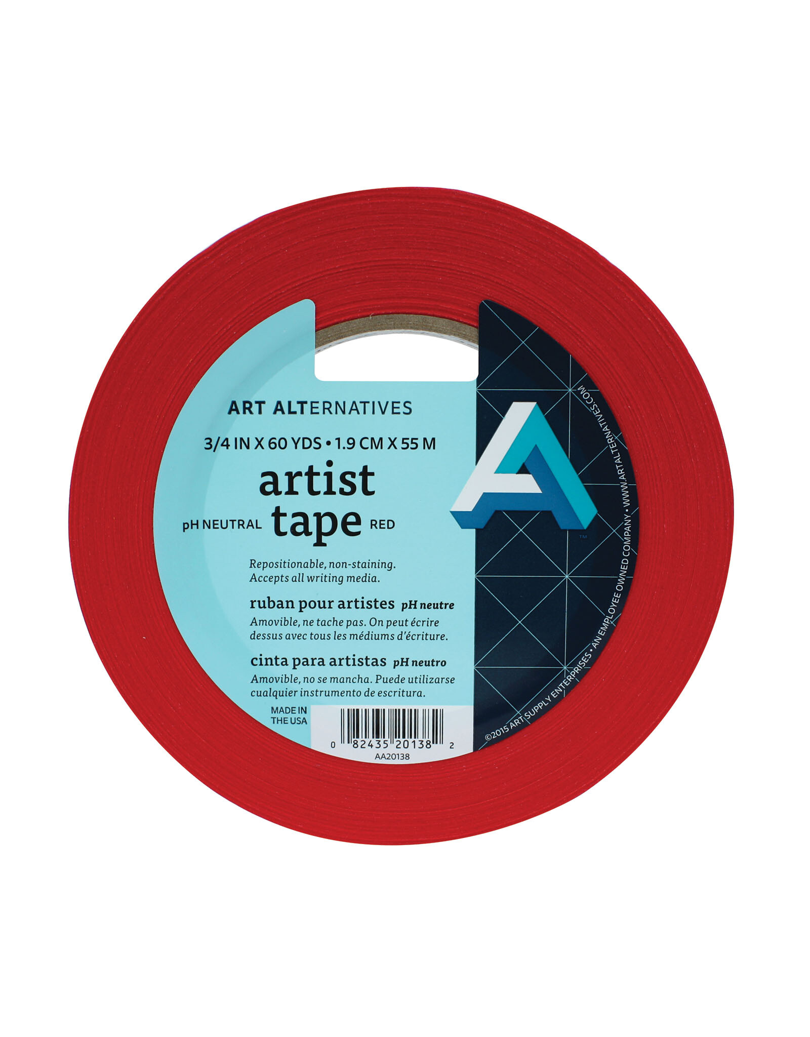 Art Alternatives Art Alternatives Artist Tape Red ¾'' x 60yds
