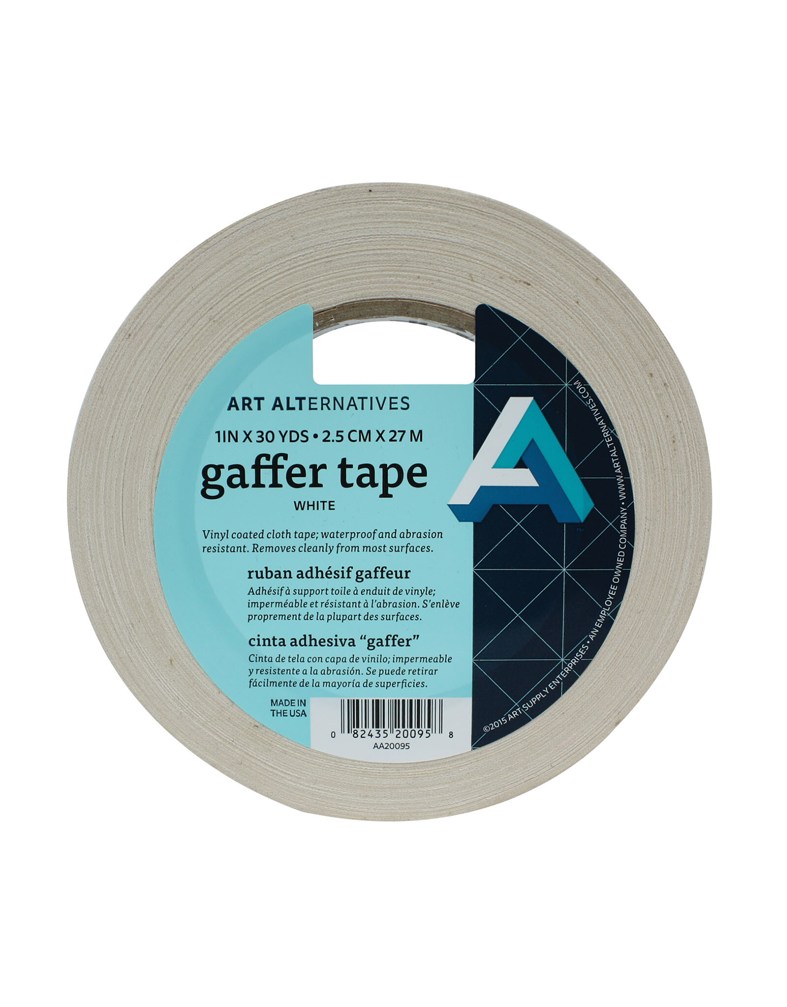 Art Alternatives Art Alternatives Tape Gaffer Vinyl White 1'' x 30yd