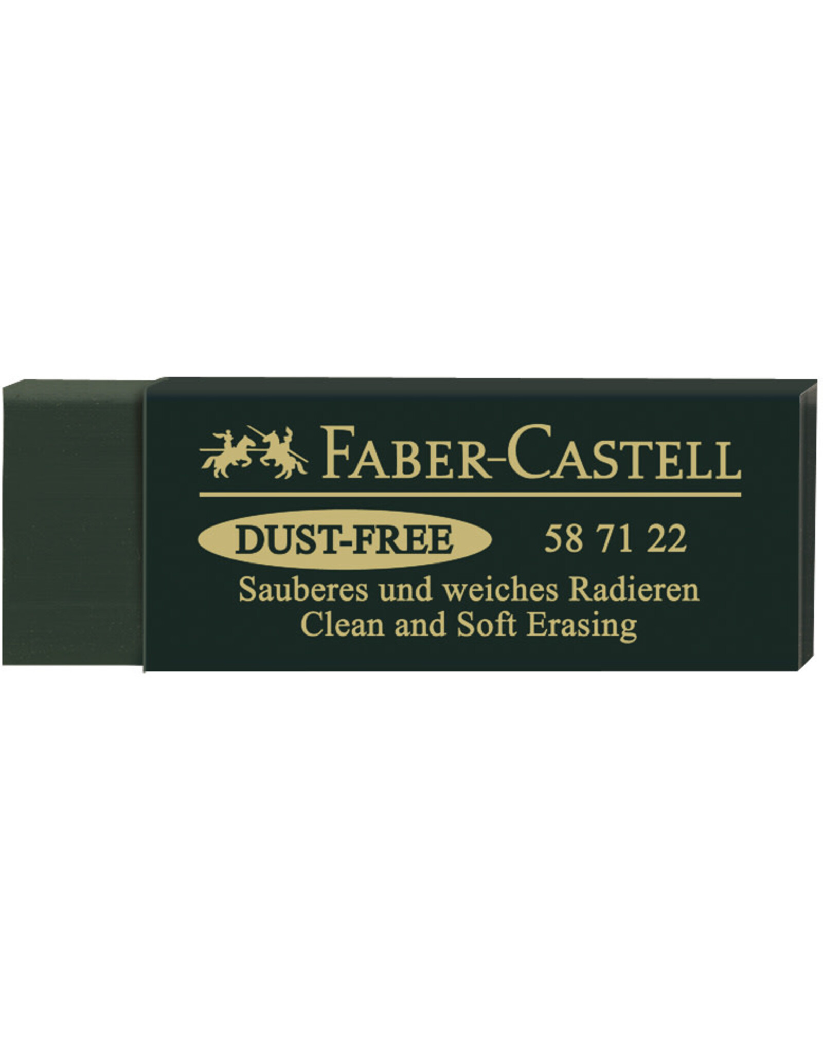 FABER-CASTELL Faber-Castell Dust Free Eraser, Green Vinyl