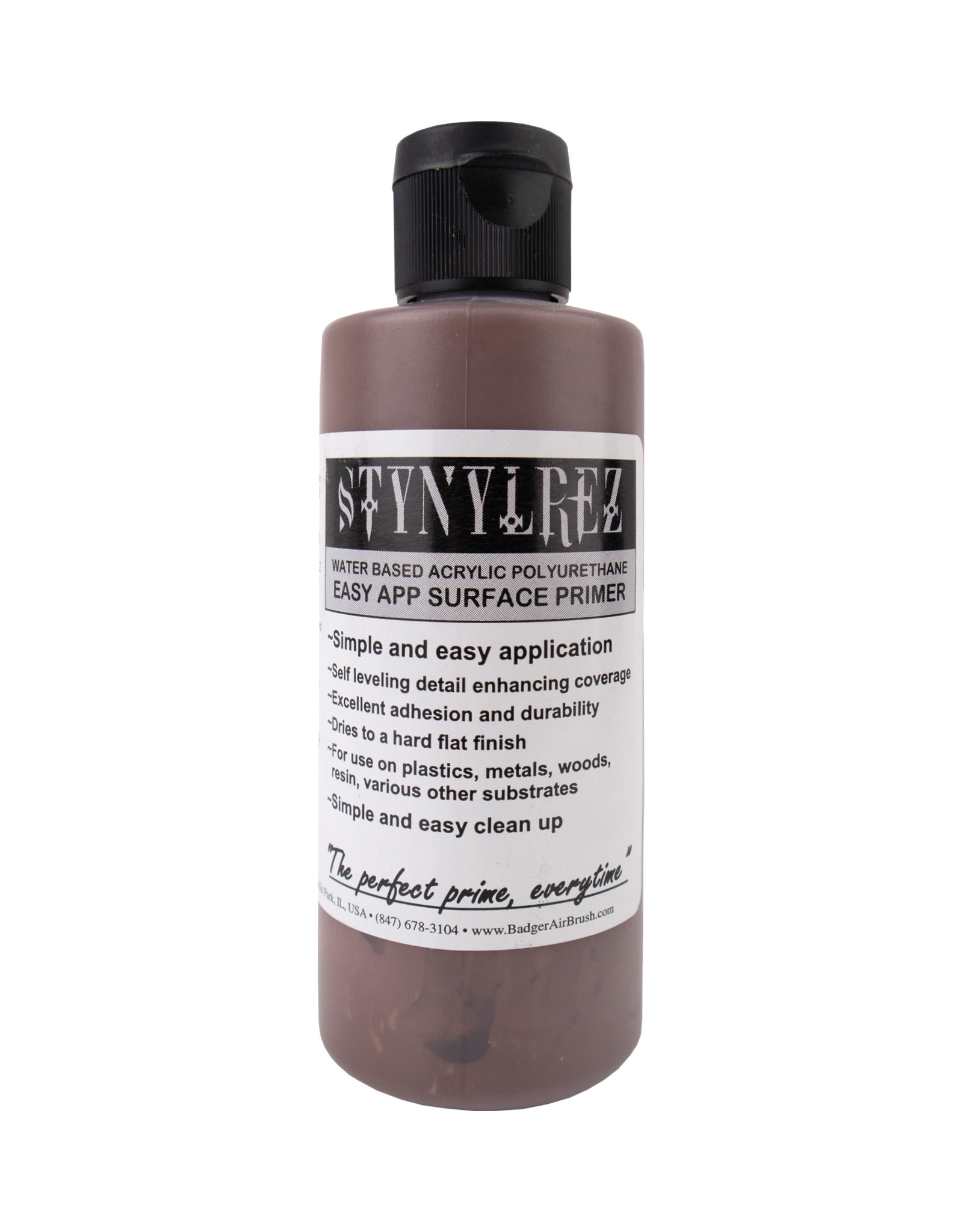 Badger Airbrush paint Stynylrez Red Brown Primer 4oz