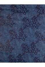AITOH Aitoh Lokta Printed Breeze Blue on Blue, 19.5" x 29.5"