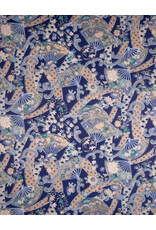 AITOH Aitoh Yuzsenshi: Fans on Aizome Blue, 21.5" x 31.5"