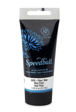 SPEEDBALL ART PRODUCTS Speedball Water-Soluble Block Printing Ink, Fluorescent Blue, 1.25oz