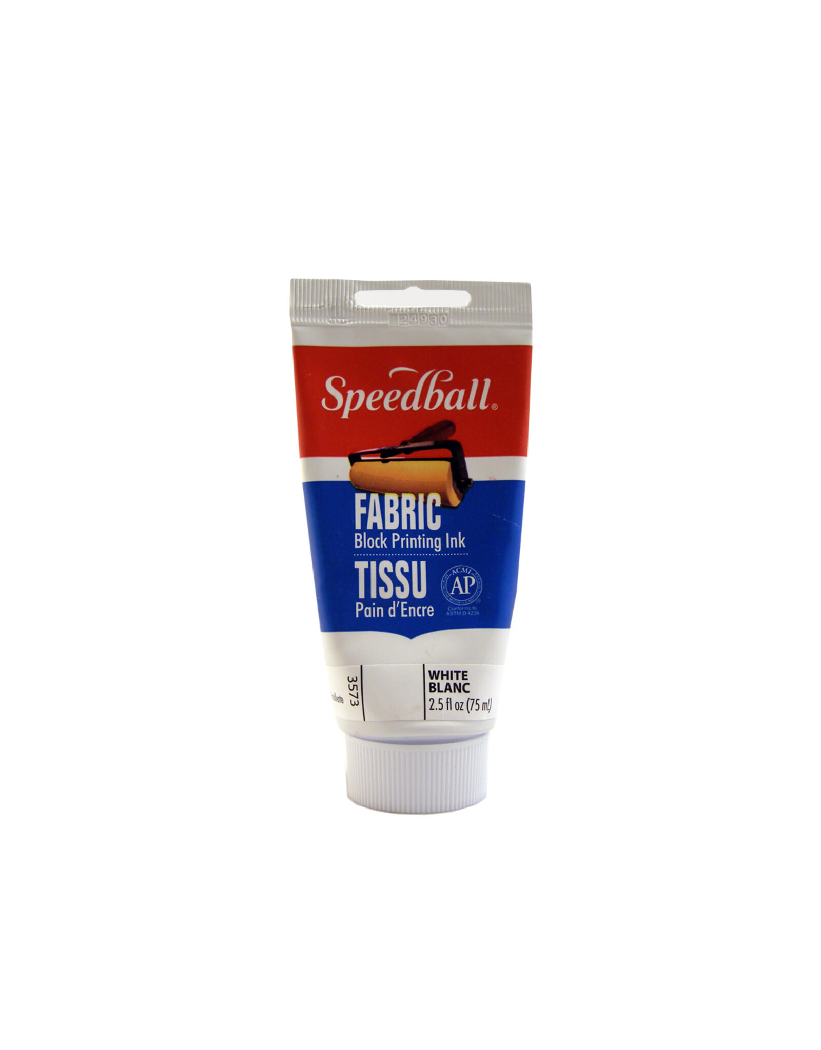 SPEEDBALL ART PRODUCTS Speedball Fabric Block Printing Ink, White, 2.5oz