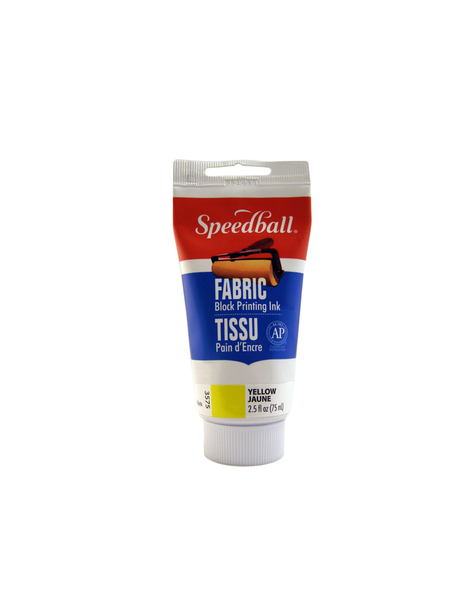 SPEEDBALL ART PRODUCTS Speedball Fabric Block Printing Ink, Yellow, 2.5oz