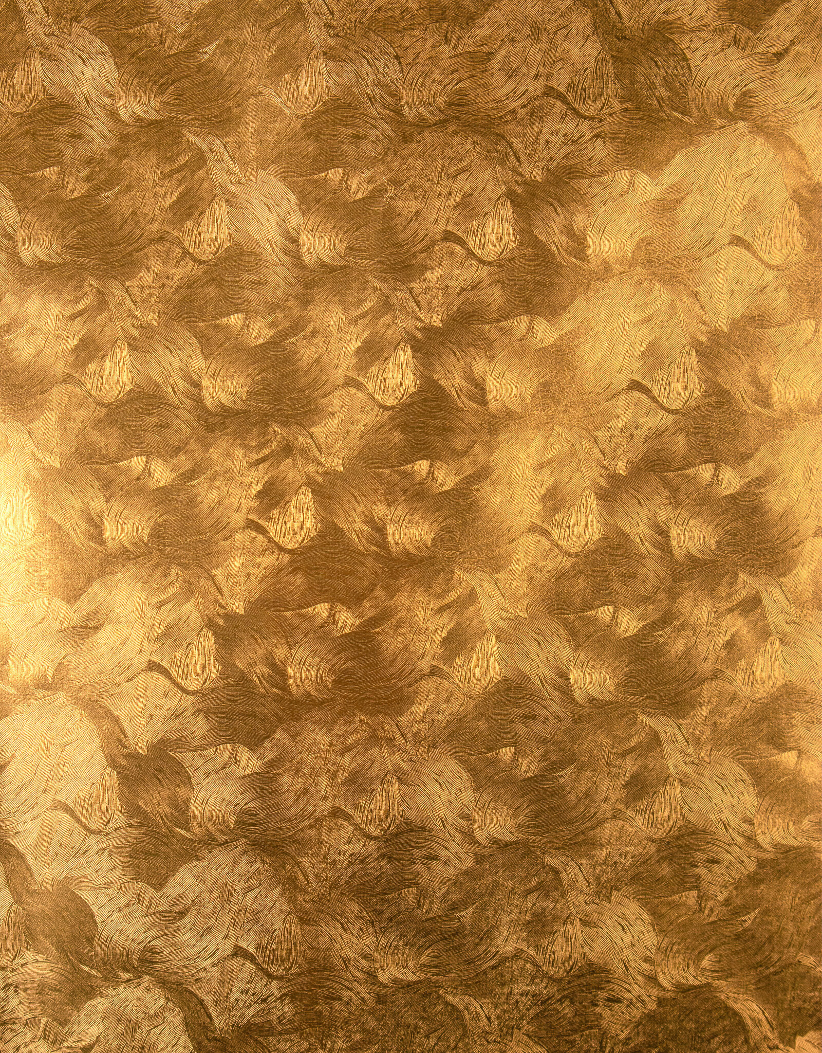 AITOH Aitoh Metallic Hosho, Brushed Gold, 20.87" x 31"