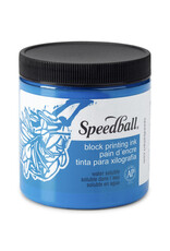 SPEEDBALL ART PRODUCTS Speedball Water-Soluble Block Printing Ink, Blue, 8oz