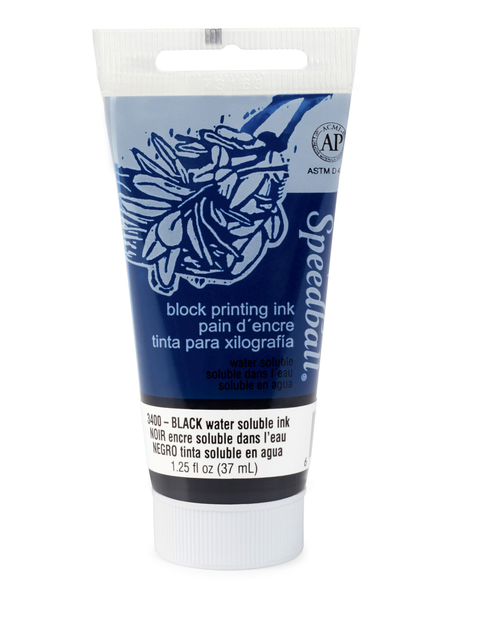 SPEEDBALL ART PRODUCTS Speedball Water-Soluble Block Printing Ink, Black, 1.25oz