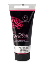 SPEEDBALL ART PRODUCTS Speedball Water-Soluble Block Printing Ink, Fluorescent Hot Pink, 1.25oz