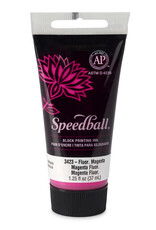 SPEEDBALL ART PRODUCTS Speedball Water-Soluble Block Printing Ink, Fluorescent Magenta, 1.25oz