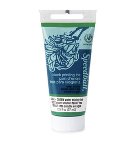 SPEEDBALL ART PRODUCTS Speedball Water-Soluble Block Printing Ink, Green, 1.25oz