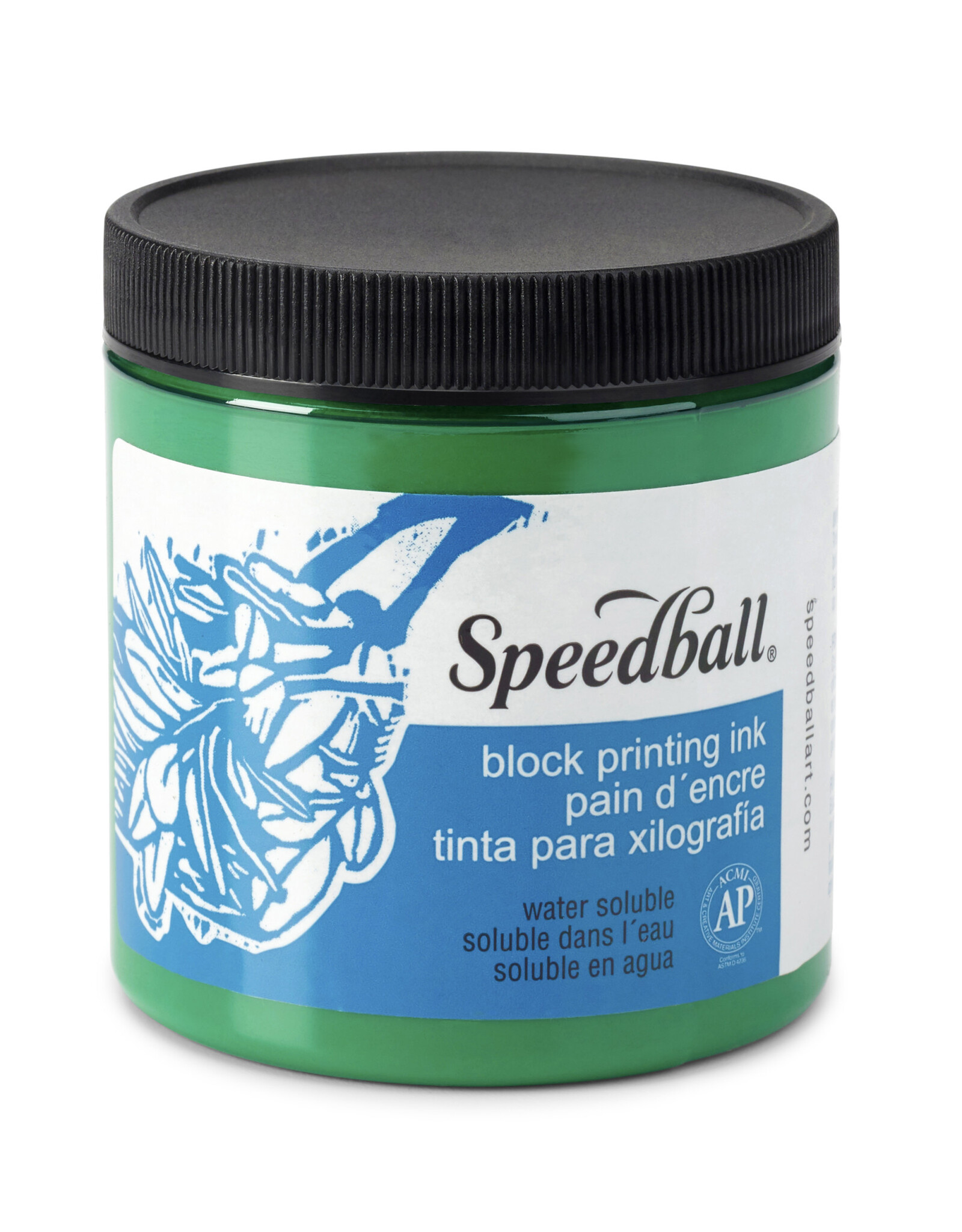 SPEEDBALL ART PRODUCTS Speedball Water-Soluble Block Printing Ink, Green, 8oz