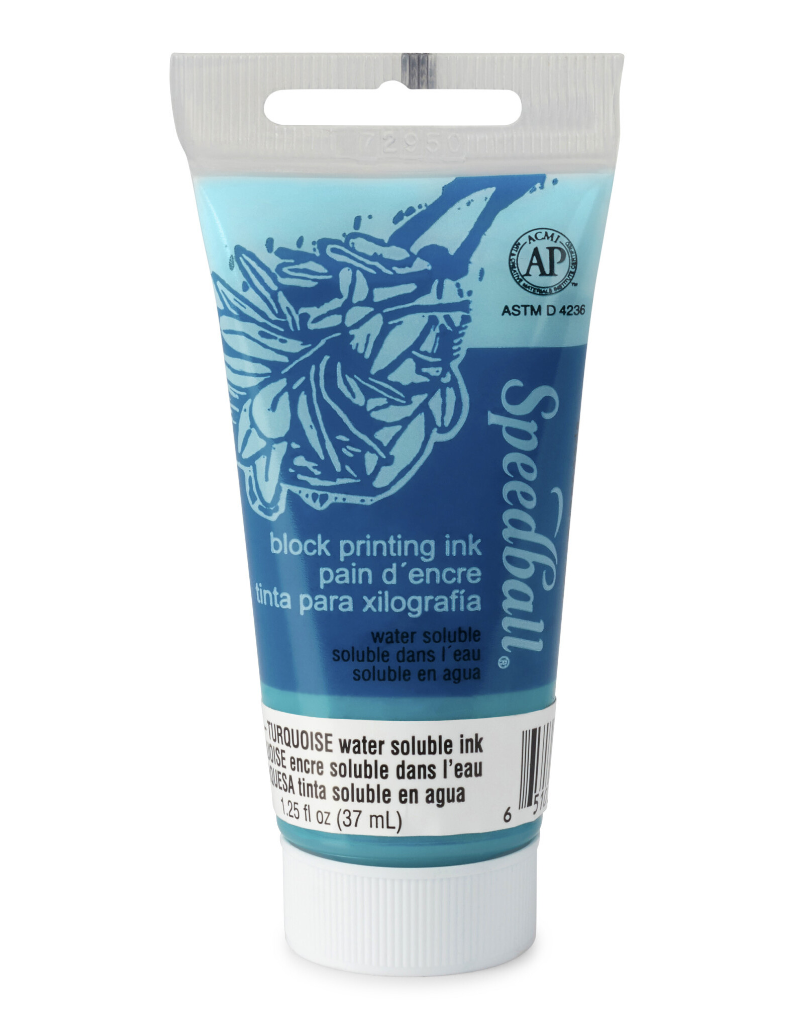 SPEEDBALL ART PRODUCTS Speedball Water-Soluble Block Printing Ink, Turquoise, 1.25oz