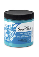SPEEDBALL ART PRODUCTS Speedball Water-Soluble Block Printing Ink, Turquoise, 8oz