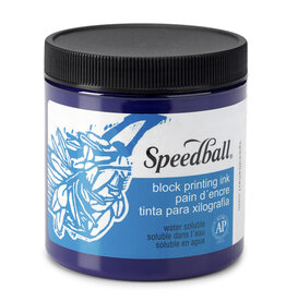 SPEEDBALL ART PRODUCTS Speedball Water-Soluble Block Printing Ink, Violet, 8oz