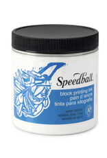 SPEEDBALL ART PRODUCTS Speedball Water-Soluble Block Printing Ink, White, 8oz