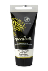 SPEEDBALL ART PRODUCTS Speedball Water-Soluble Block Printing Ink, Fluorescent Yellow, 1.25oz