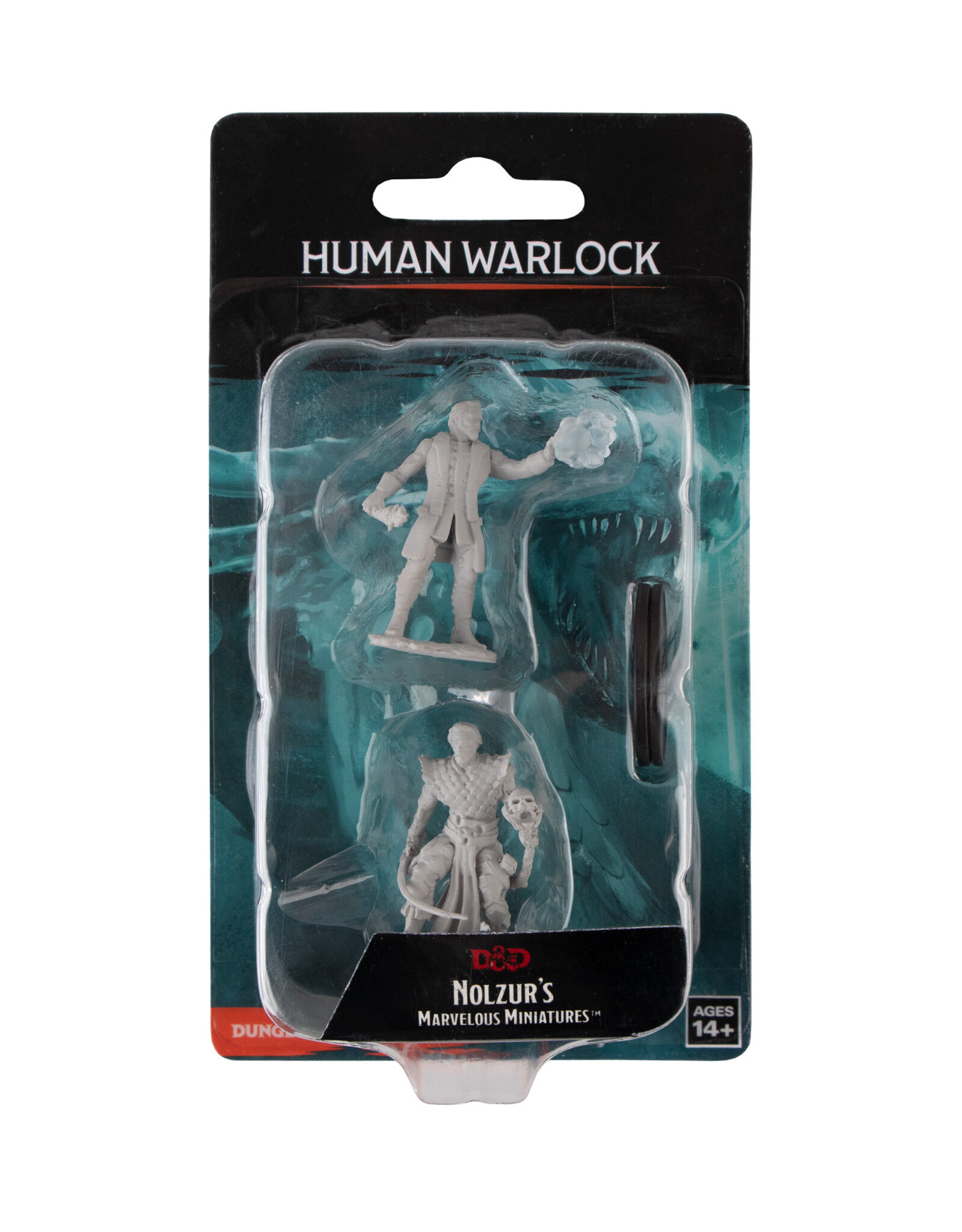 WIZKIDS Dungeons & Dragons Nolzur`s Marvelous Unpainted Miniatures: W10 Male Human Warlock