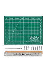 W.A. Portman WA Portman 9x12" Self Healing Cutting Mat with Precision Craft Knife, Hobby Knife Blades & 12" Cork Backed Metal Ruler W.A. Portman WA Portman 9x12" Self Healing Cutting Mat with Precision Craft Knife, Hobby Knife Blades & 12" Cork Backed Metal Ruler