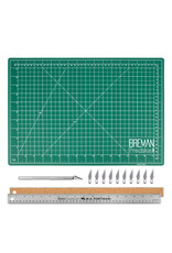 W.A. Portman WA Portman 12x18" Self Healing Cutting Mat with Precision Craft Knife, Hobby Knife Blades & 18" Cork Backed Metal Ruler W.A. Portman WA Portman 12x18" Self Healing Cutting Mat with Precision Craft Knife, Hobby Knife Blades & 18" Cork Backed Metal Ruler