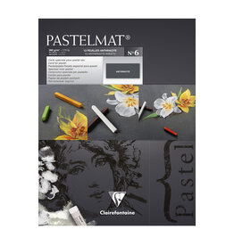Exaclair Exaclair Pastelmat Pad, 12 Sheets, 7" x 9.5", Anthracite