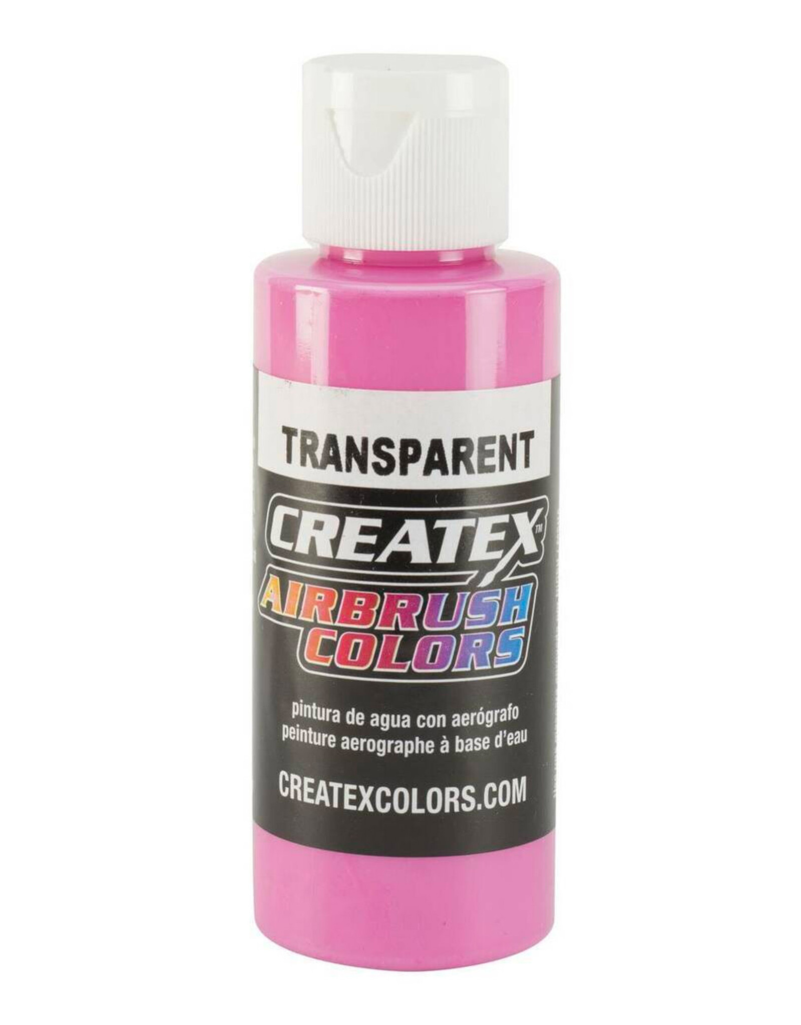 CLEARANCE Createx Airbrush Colors Transparent Flamingo Pink, 2oz