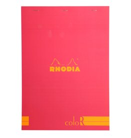 Rhodia Rhodia ColoR Pad, 70 Lined Sheets, 8 1/4" x 11 3/4", Raspberry