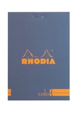 Rhodia Rhodia ColoR Pad, 70 Lined Sheets, 3 3/8" x 4 3/4", Sapphire